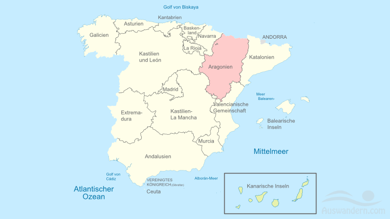 Aragón – Informationen, Klima, Lage, Städte, Sehenswürdigkeiten