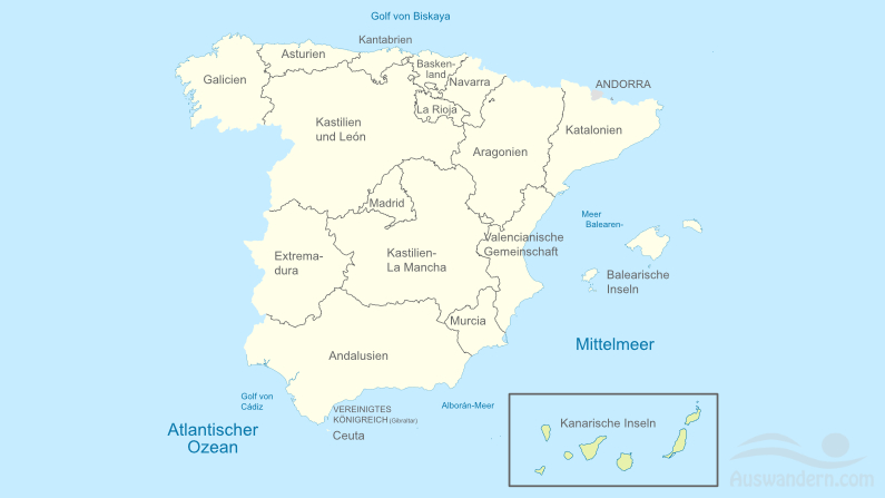 Kanarische Inseln Region Spanien Kanaren